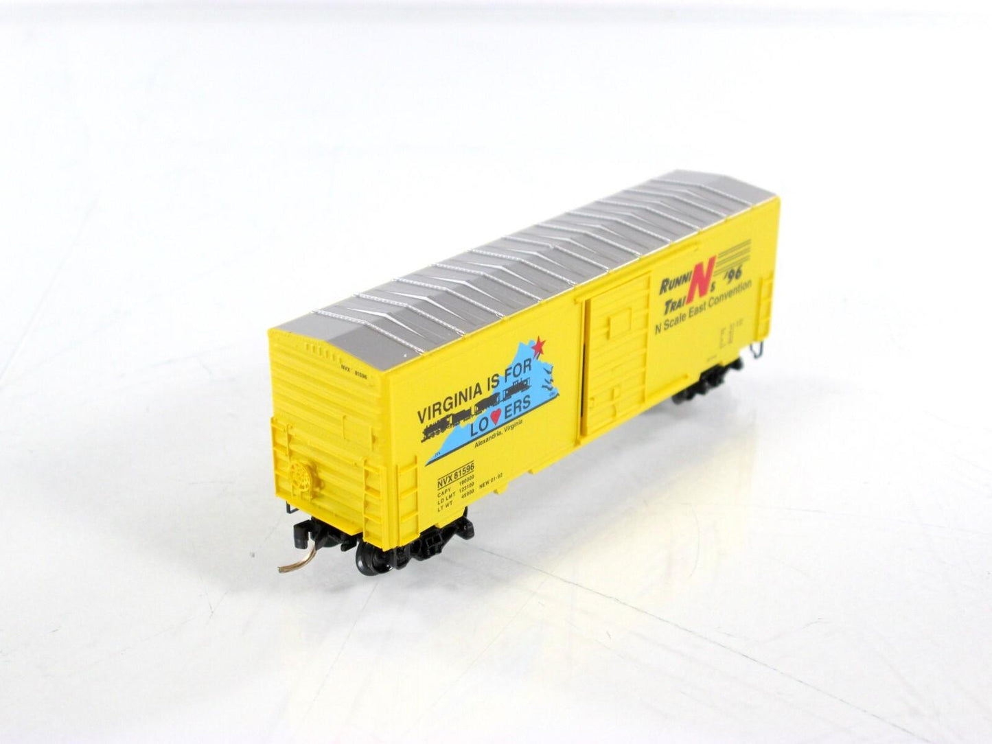 N Scale ***VIRGINIA is for LOVERS*** Box Car, NVX 81596 --- Micro Trains Special
