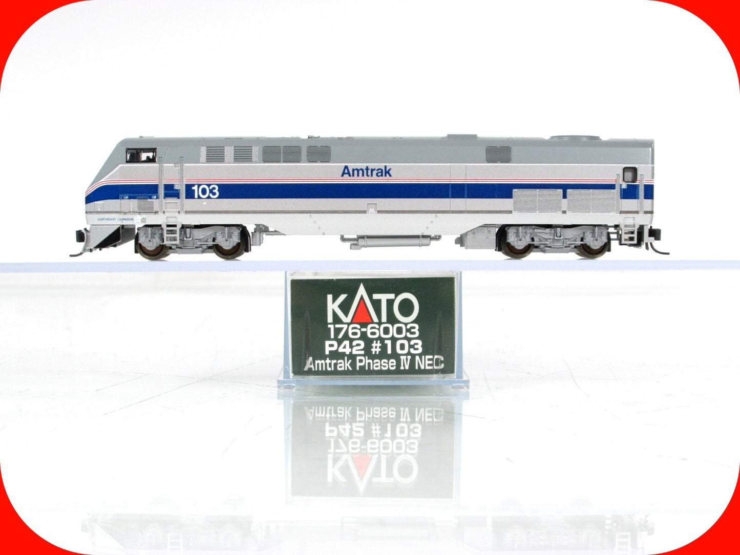 N Scale ***AMTRAK*** P42 Phase IV NEC #103 - Kato 176-6003, DCC Rdy, **Read Desc