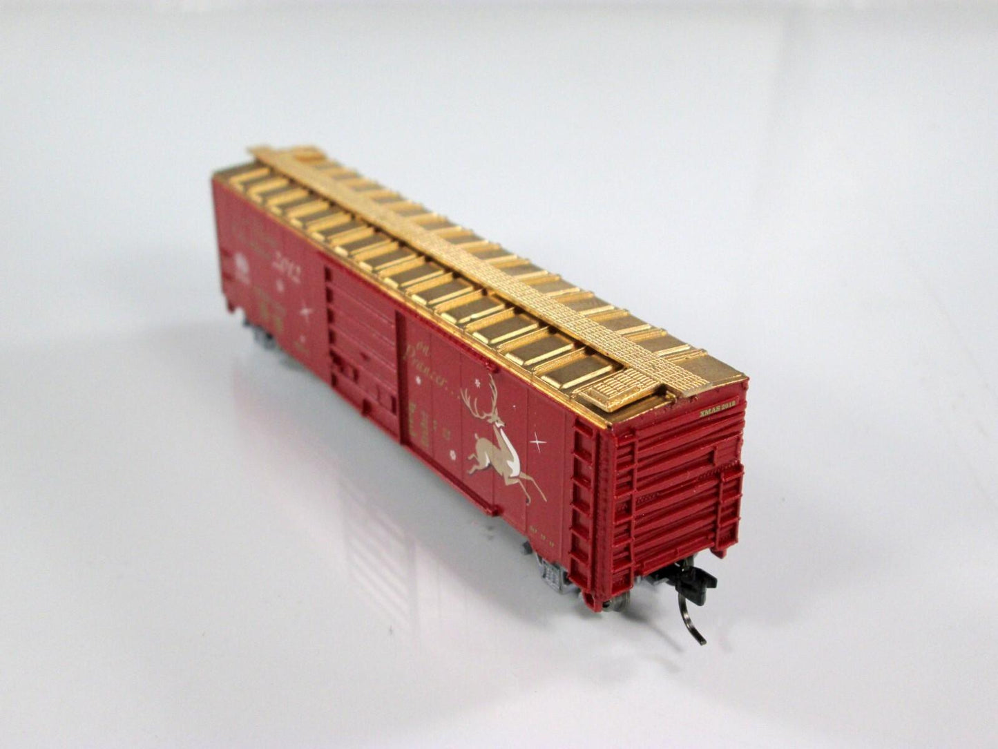 N Scale ***On PRANCER*** Reindeer Christmas Box Car 2012 - Con-Cor 02012N **RARE