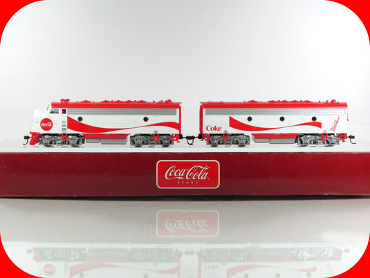 HO Scale ***COCA COLA*** F7A F7B Locomotive Set - Athearn 8292, Knuckle Couplers