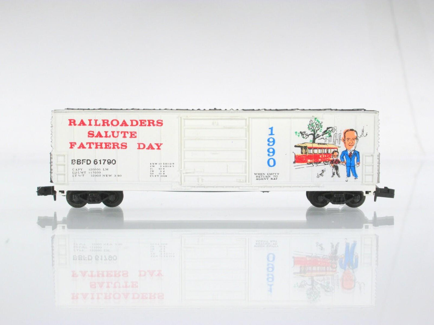 N Scale ***HAPPY FATHER'S DAY*** 50' Box Car - BBFD 61790 - Bev-Bel 2174 **RARE*