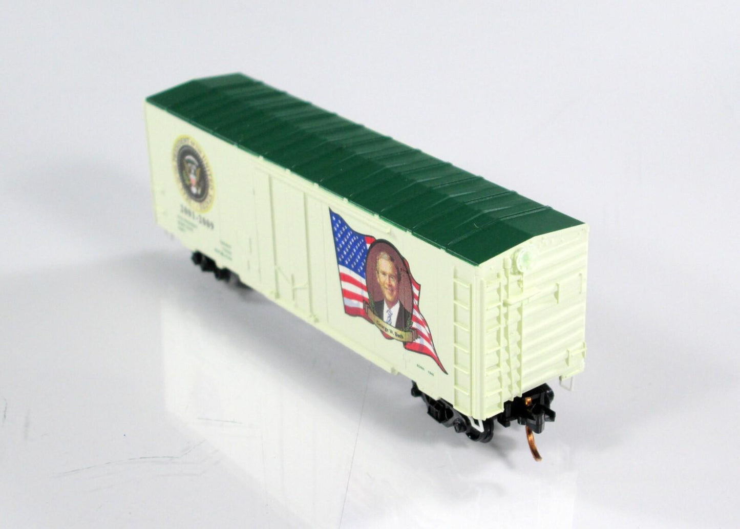 N Scale ***GEORGE W BUSH*** Presidential Box Car - Micro Trains 07400128 **RARE*