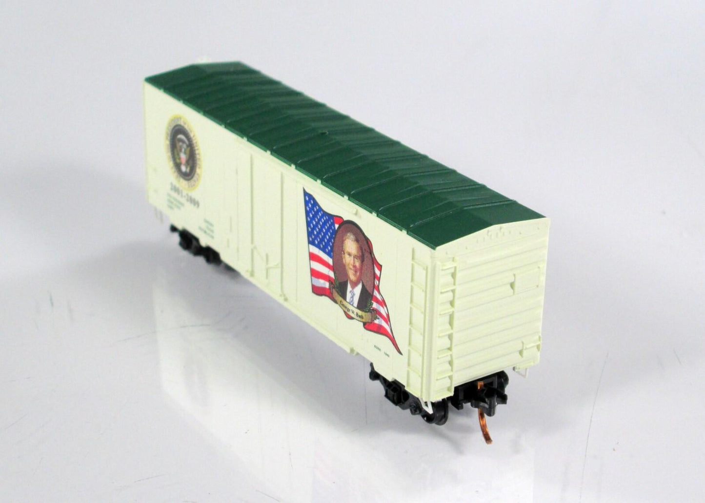 N Scale ***GEORGE W BUSH*** Presidential Box Car - Micro Trains 07400128 **RARE*