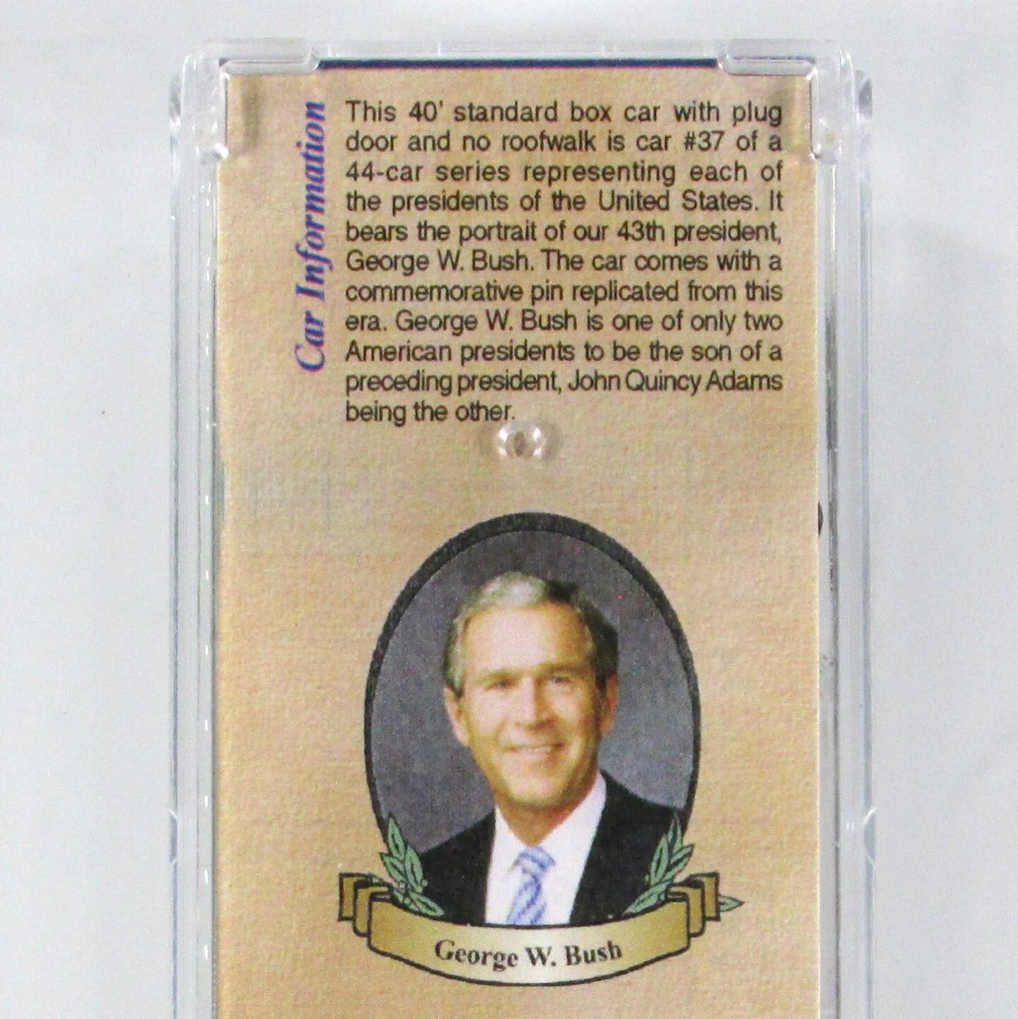N Scale ***GEORGE W BUSH*** Presidential Box Car - Micro Trains 07400128 **RARE*