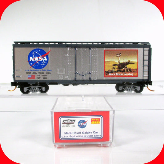 N Scale ***NASA MARS ROVER*** Galaxy 40' Box Car - Micro Trains NSE 12-02 **RARE
