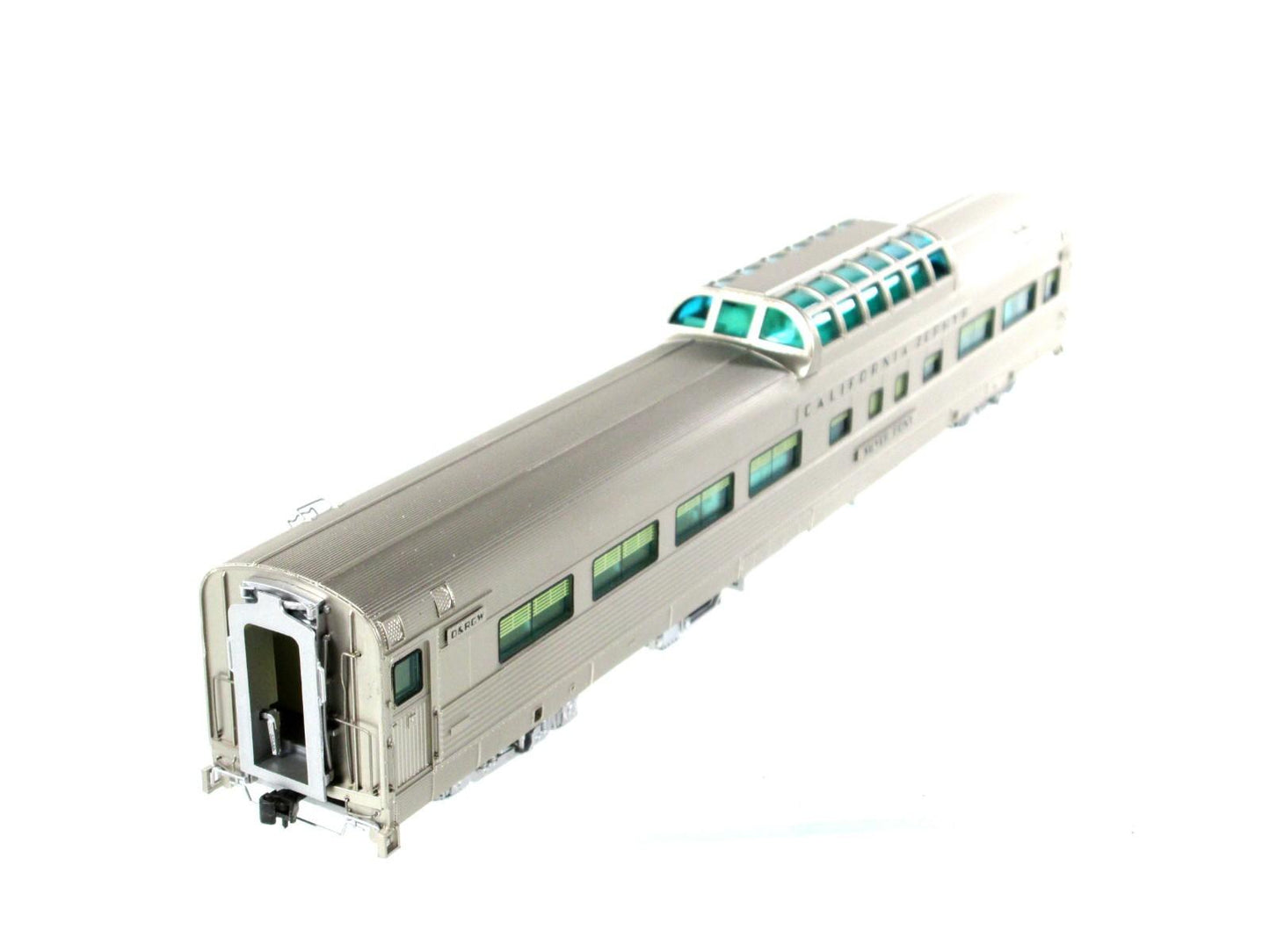 HO Scale ***DRGW CA ZEPHYR** SILVER PONY Vista Dome 1108 - Broadway 537, Lighted