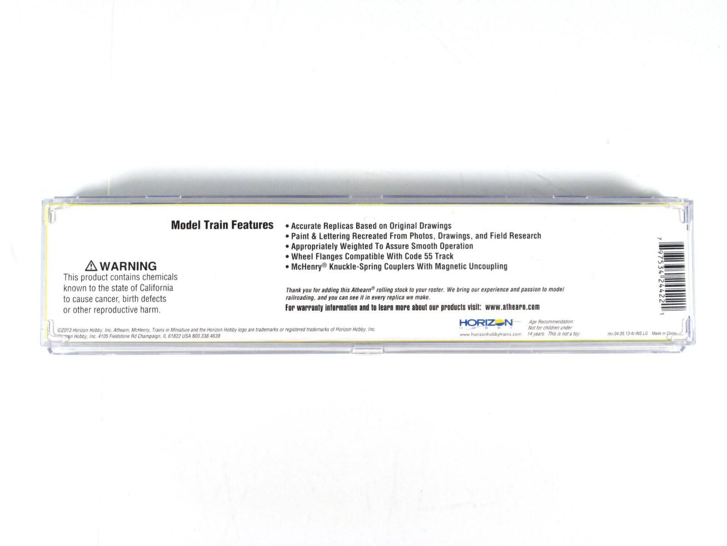 N Scale ***WEST COAST EXPRESS*** Bombardier Coach Car #206 ------- Athearn 24422
