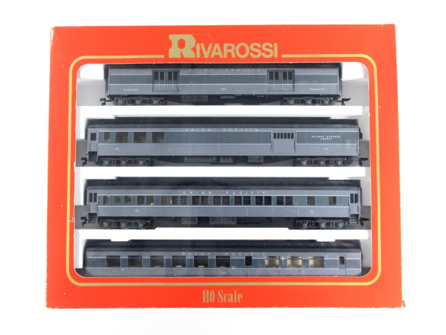 HO Scale *UNION PACIFIC GRAY* 1920s Heavyweight Passenger Set A - Rivarossi 6922