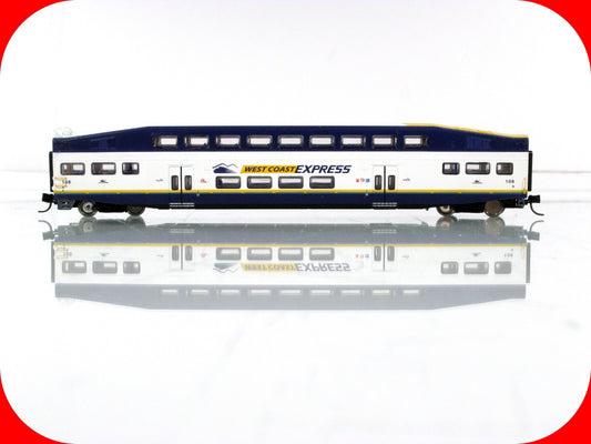 N Scale ***WEST COAST EXPRESS*** Bombardier Control Car #108 ----- Athearn 10164