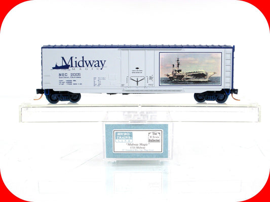 N Scale *MIDWAY MAGIC* Aircraft Carrier Box Car NSC 2005 - Micro Trains Special
