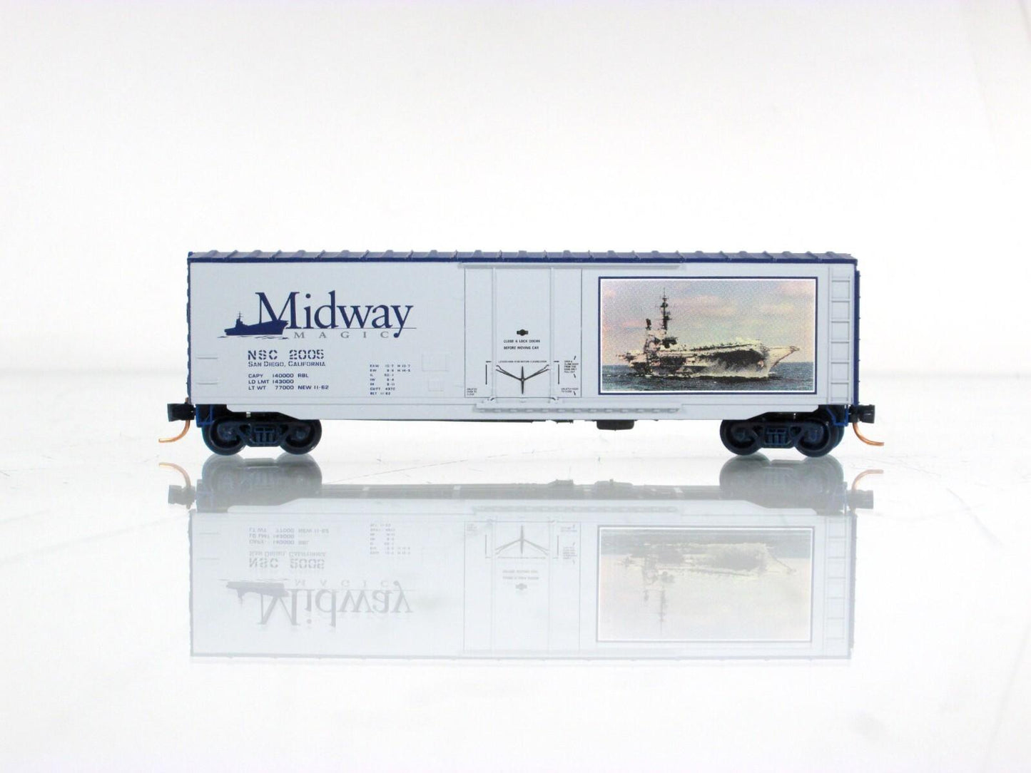 N Scale *MIDWAY MAGIC* Aircraft Carrier Box Car NSC 2005 - Micro Trains Special