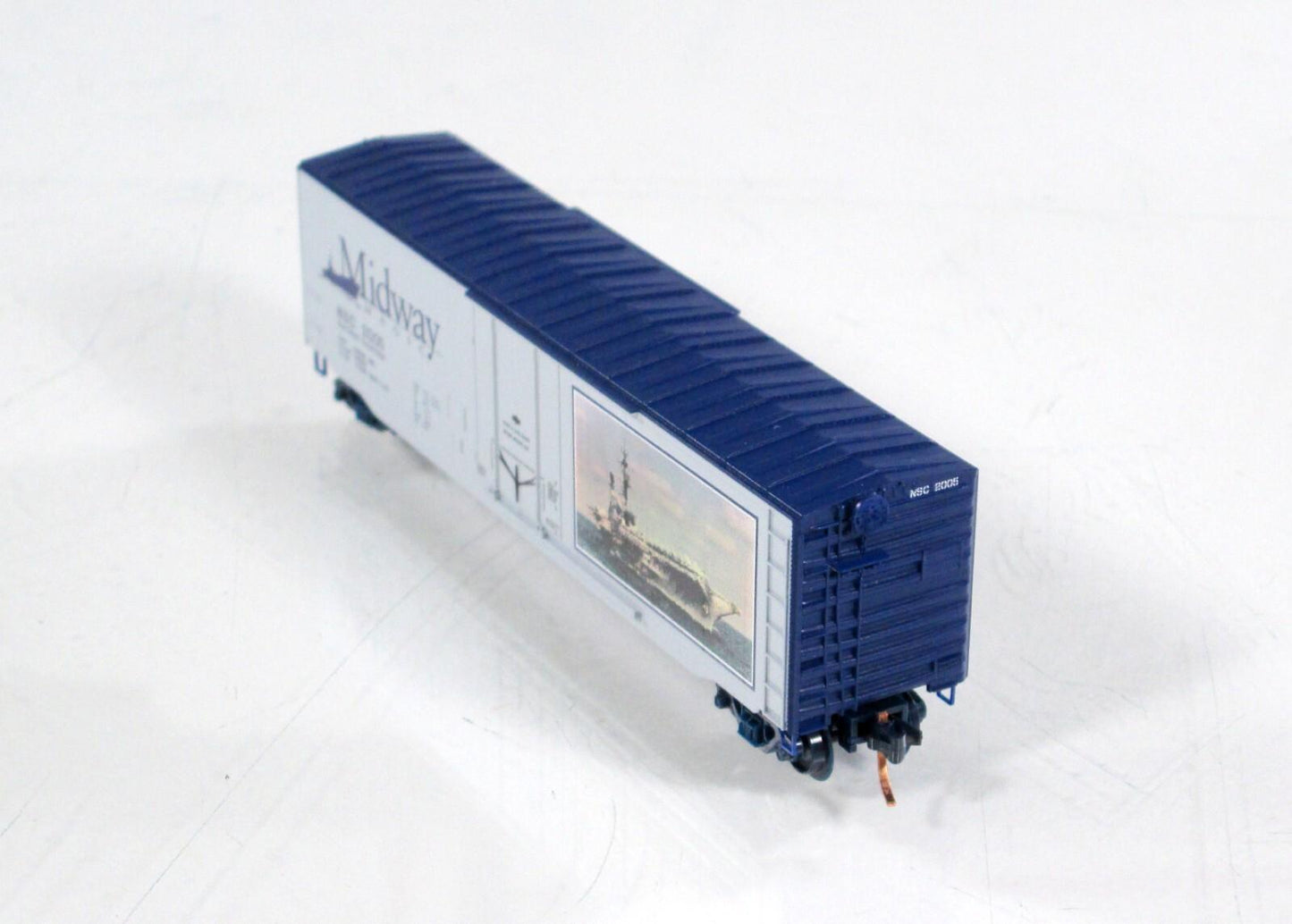 N Scale *MIDWAY MAGIC* Aircraft Carrier Box Car NSC 2005 - Micro Trains Special