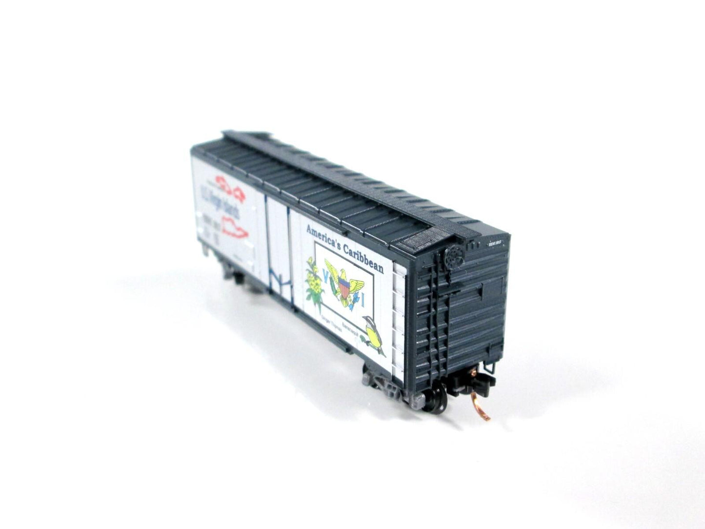 N Scale **US VIRGIN ISLANDS** Box Car USVI 1917 - Micro Trains NSC Special 04-72