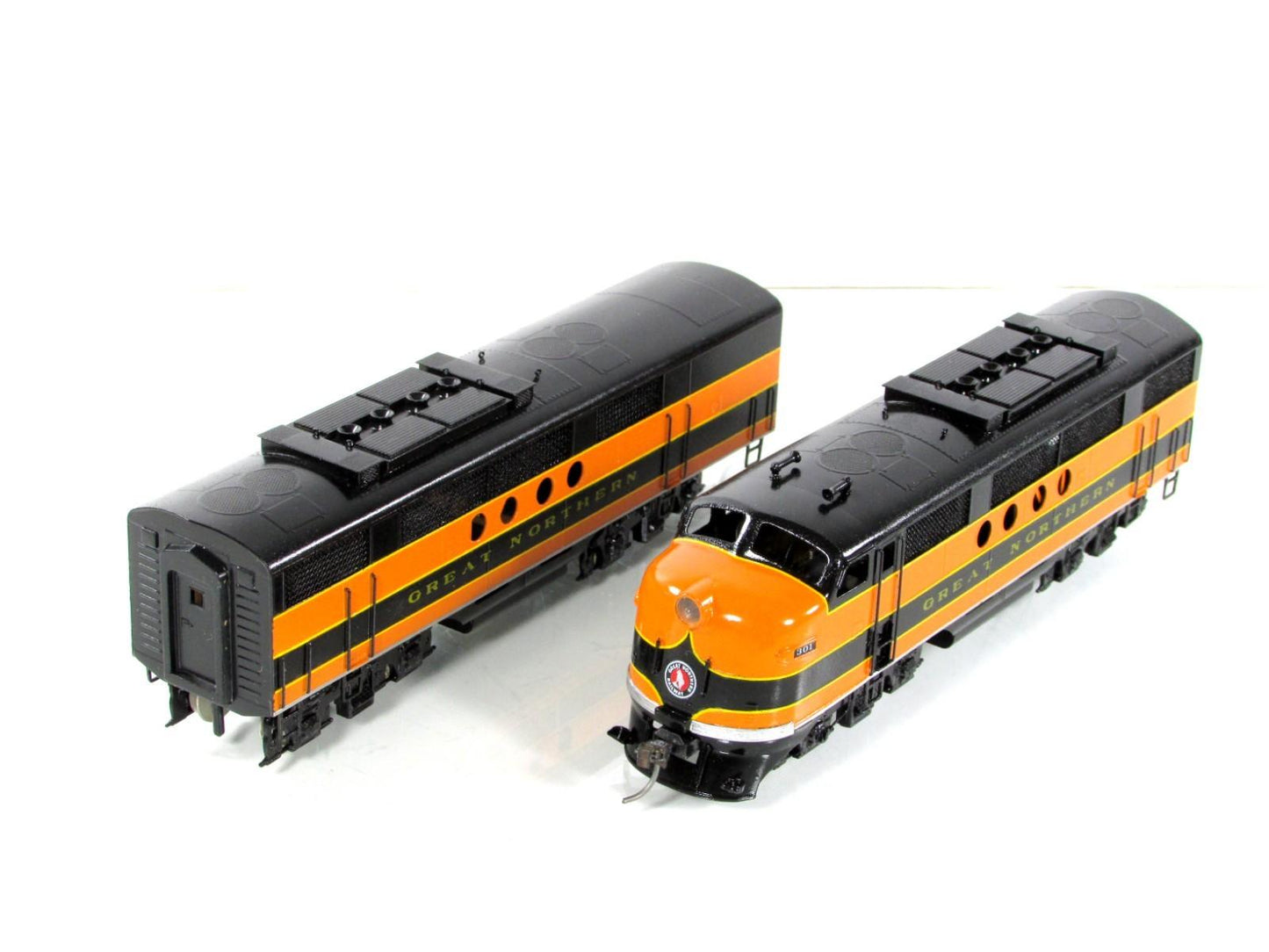 HO Scale BRASS *GREAT NORTHERN* FT AB - HALLMARK, Professional Paint, Knuckle Cp