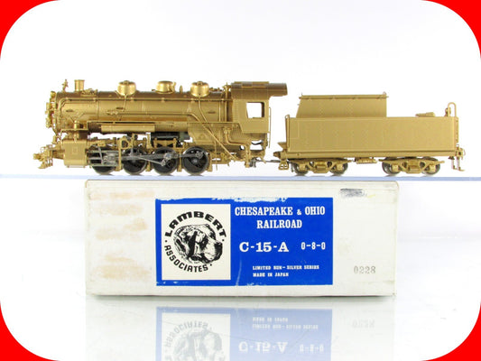 HO Scale BRASS ***CHESAPEAKE & OHIO*** 0-8-0 *C-15-A* Steam Locomotive - Lambert