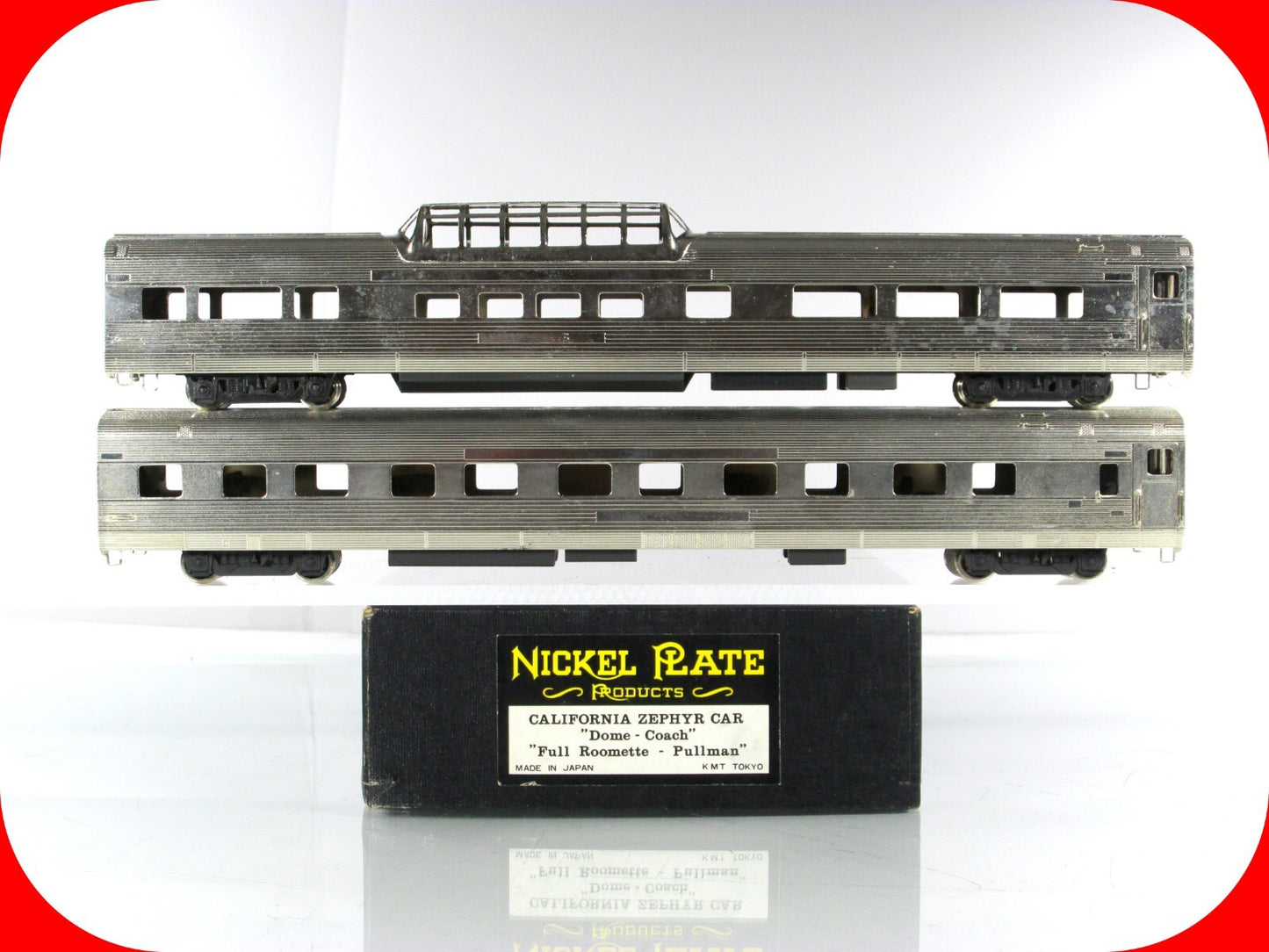 HO Scale BRASS *CALIFORNIA ZEPHYR* Dome, Roomette, CB&Q,D&RGW -Nickel Plate Prod