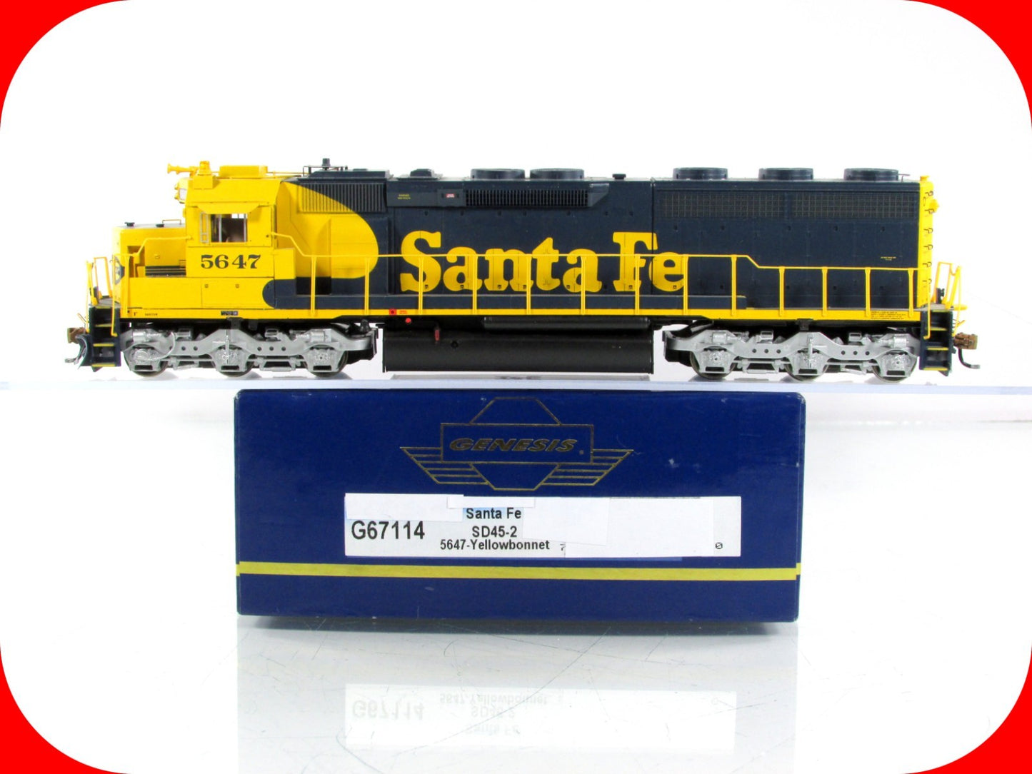 HO Scale ***SANTA FE*** SD45-2 Diesel #5647 -- Athearn G67114, DCC Tsunami Sound