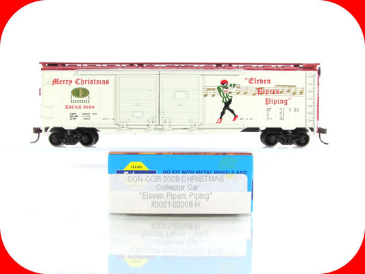 HO Scale 12 Days Christmas *ELEVEN PIPERS PIPING* Box Car - Con-Cor 02008H *RARE