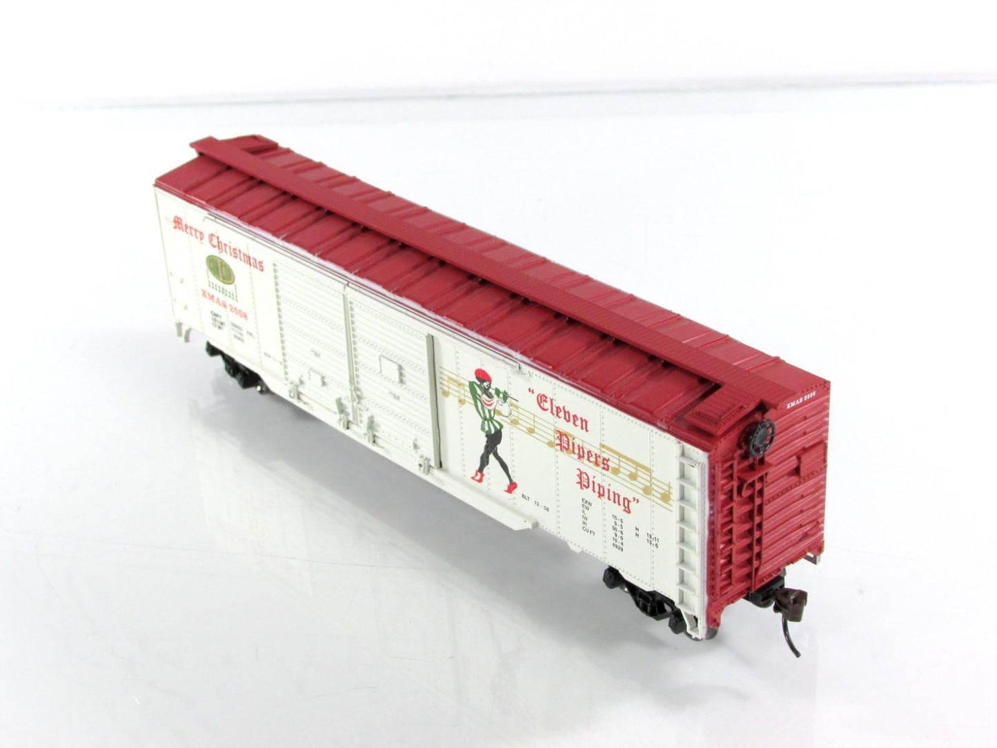 HO Scale 12 Days Christmas *ELEVEN PIPERS PIPING* Box Car - Con-Cor 02008H *RARE