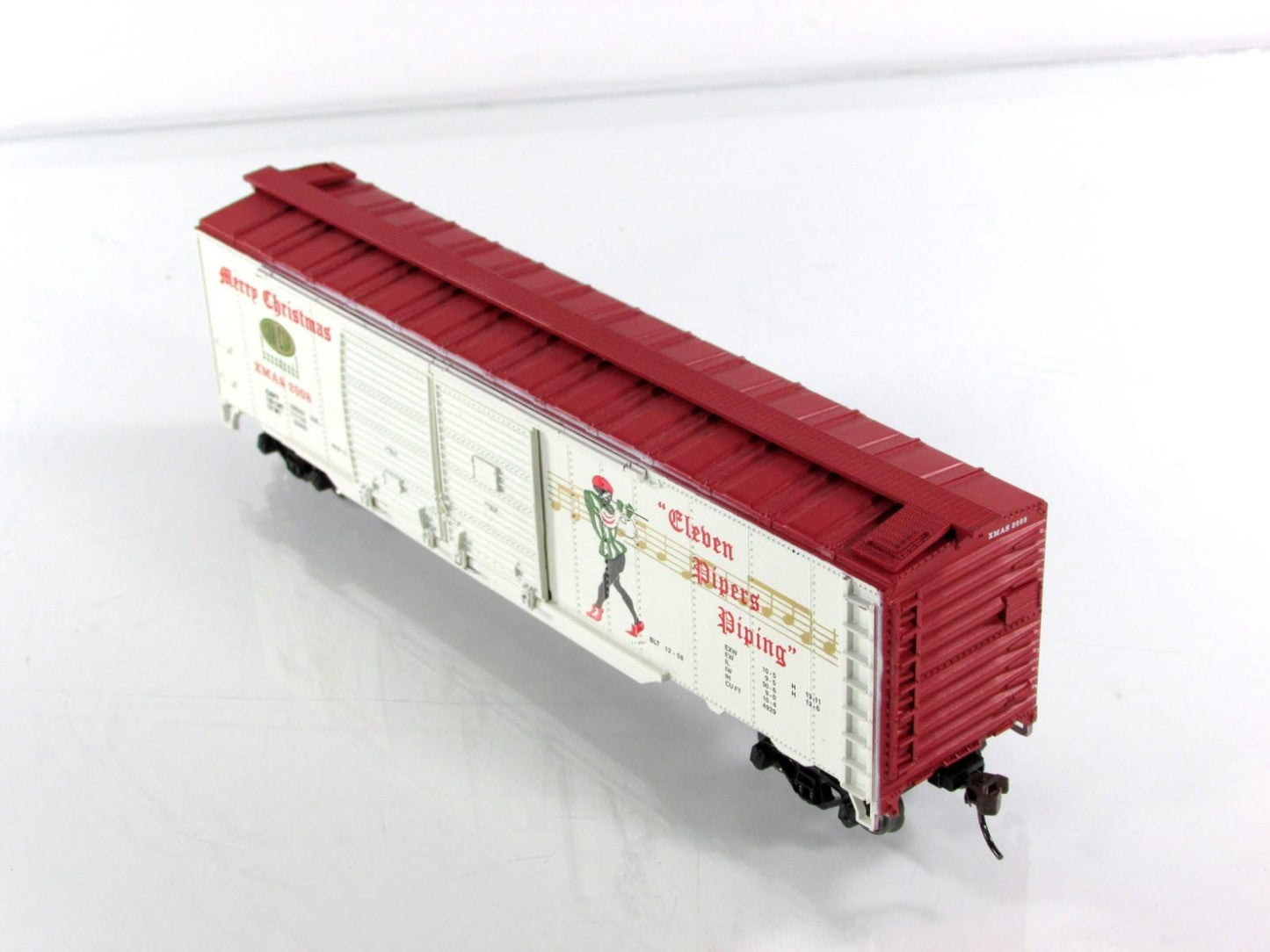 HO Scale 12 Days Christmas *ELEVEN PIPERS PIPING* Box Car - Con-Cor 02008H *RARE
