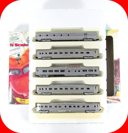 N Scale ***NEW YORK CENTRAL*** Lightweight Passenger 5-Car Set -- Con-Cor 540002
