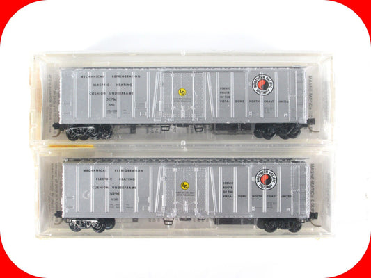 N Scale *Northern Pacific* Reefer 2-Pack Set - NPM 551, 632 - Micro Trains 70052