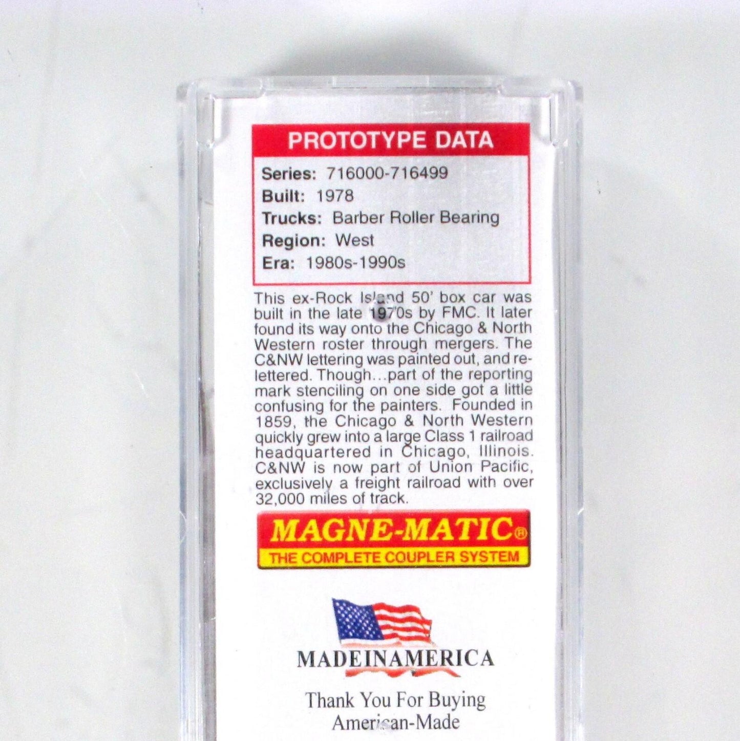 N Scale **CNW ex-ROCK ISLAND** Weathered Box Car #716494 - Micro Trains 02544296