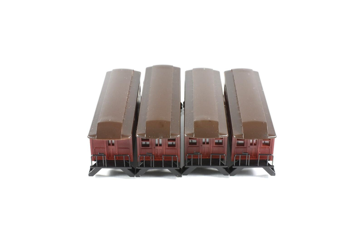 N Scale ***DENVER RIO GRANDE*** Pre-1918 Overton Passenger 4-Pack --- Roundhouse