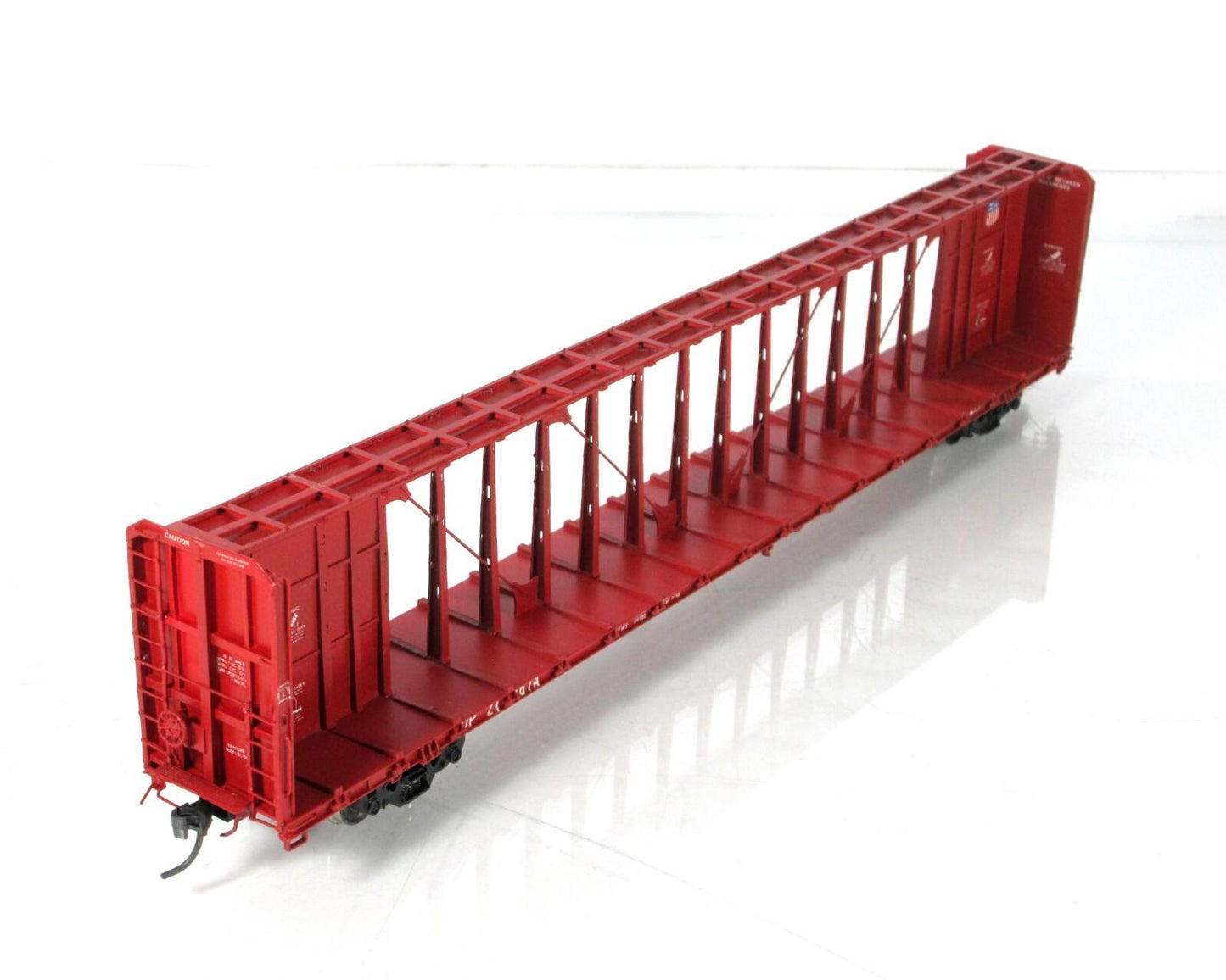 HO Scale BRASS **UNION PACIFIC** 75' Centerbeam Bulkhead Flat Car - Overland, MS