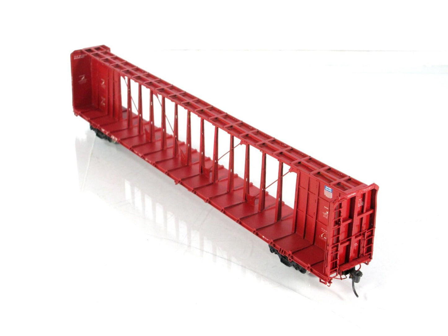 HO Scale BRASS **UNION PACIFIC** 75' Centerbeam Bulkhead Flat Car - Overland, MS