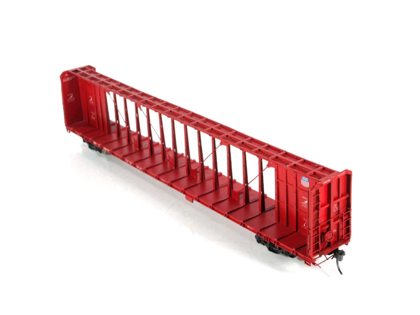 HO Scale BRASS **UNION PACIFIC** 75' Centerbeam Bulkhead Flat Car - Overland, MS