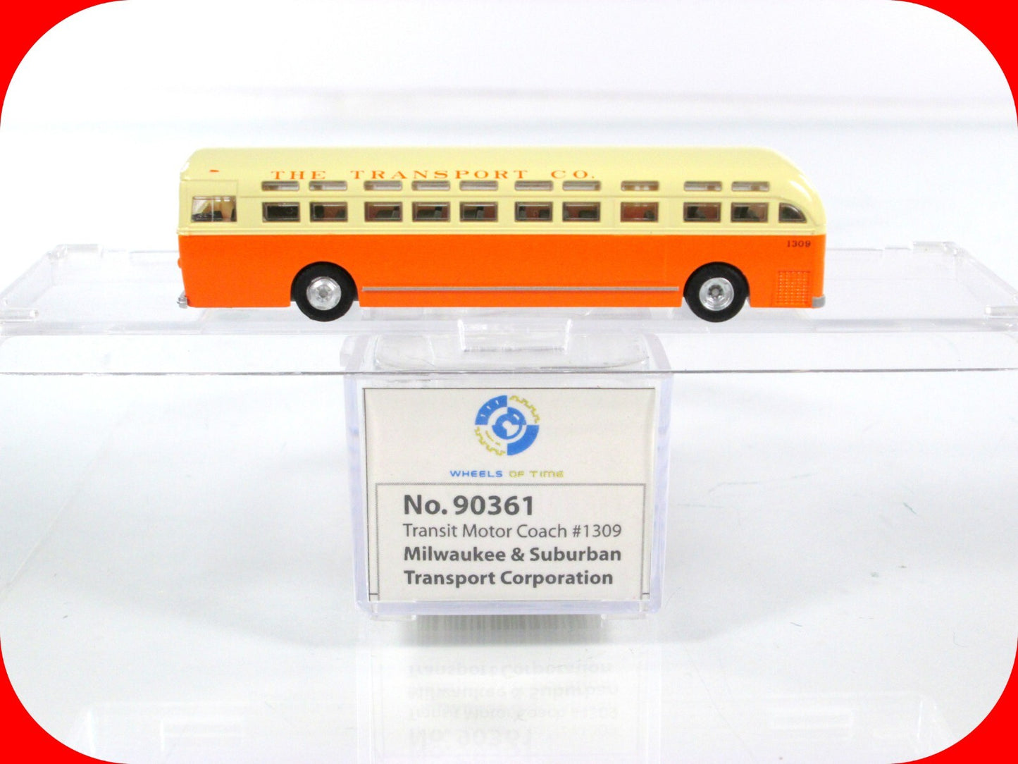 N Scale **MILWAUKEE & SUBURBAN** Transit Motor Coach #1309 -WHEELS of TIME 90361