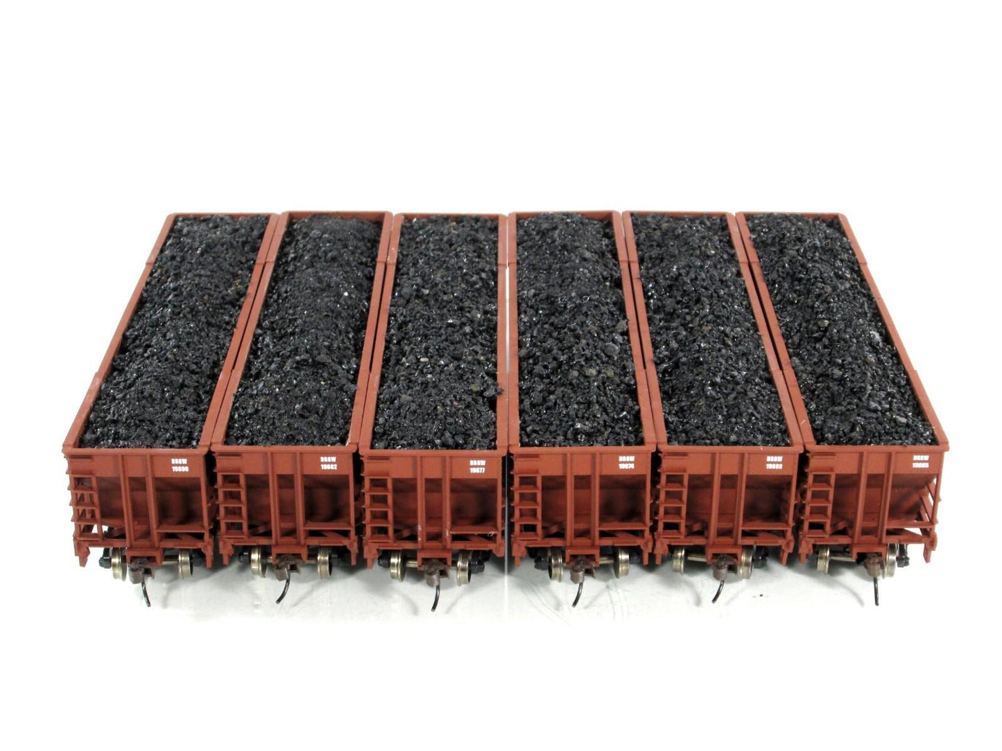 HO Scale ***DENVER RIO GRANDE*** Hopper 6-Pack w/ Coal Loads, Walthers 932-49451