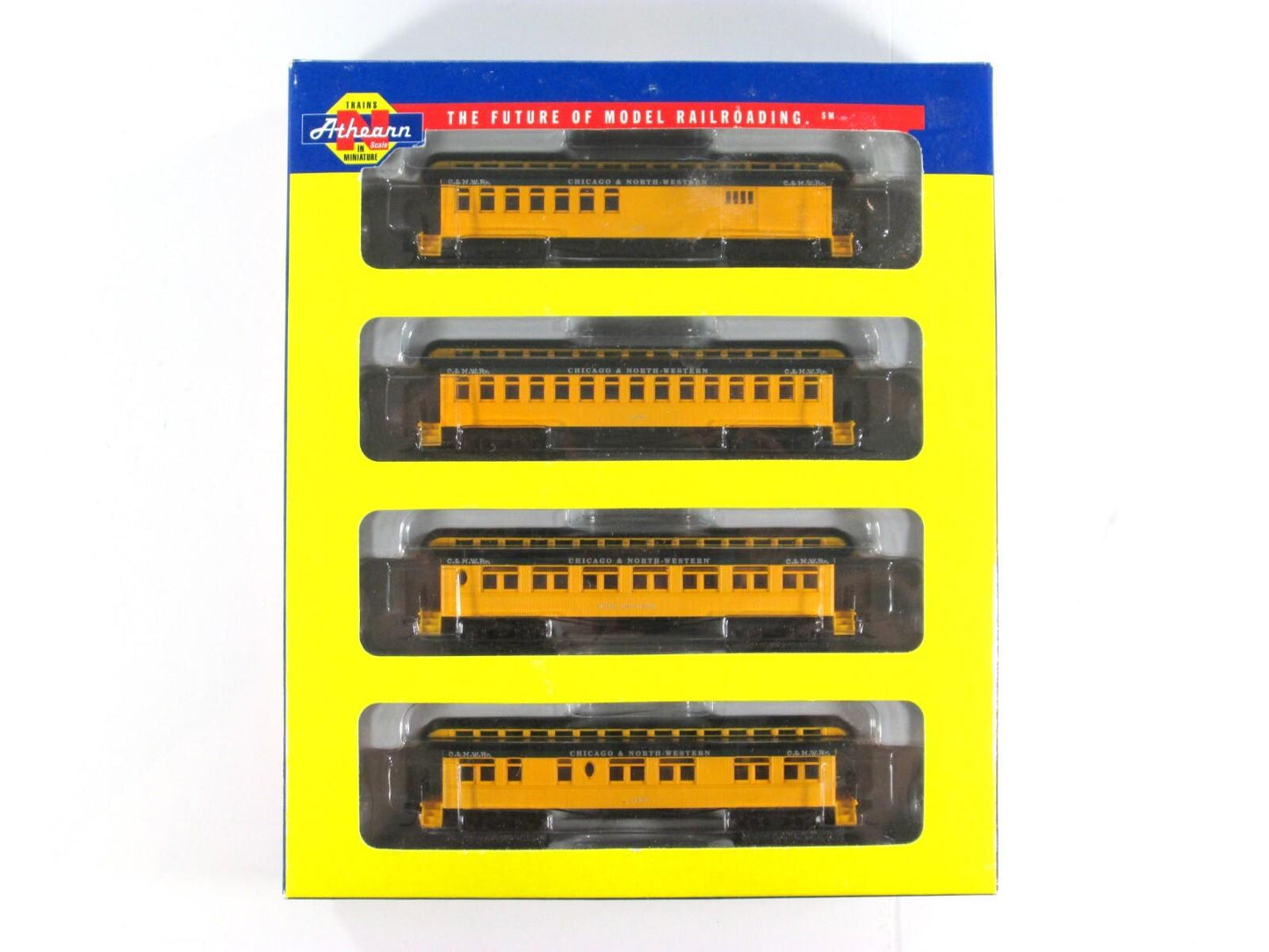 N Scale **CHICAGO & NORTH WESTERN** Overland Passenger Set - Athearn 11859 *RARE