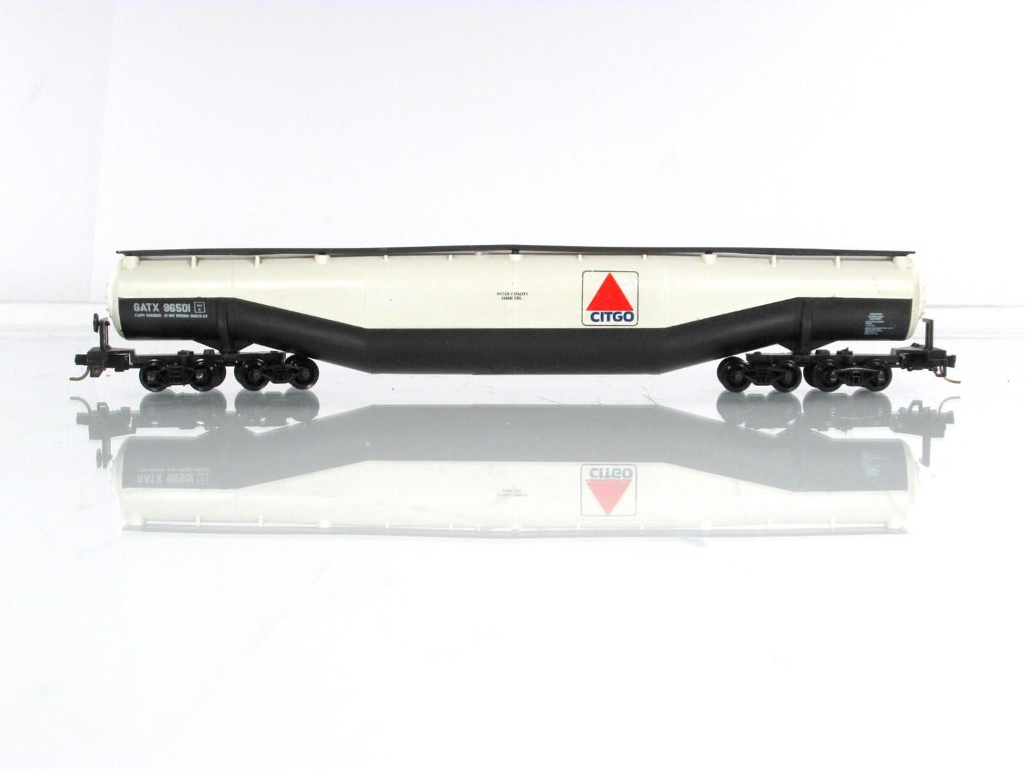 N Scale ***CITGO** Jumbo 94' Tanker, GATX 96501 --Atlas 3111, Micro-Trains Cplrs