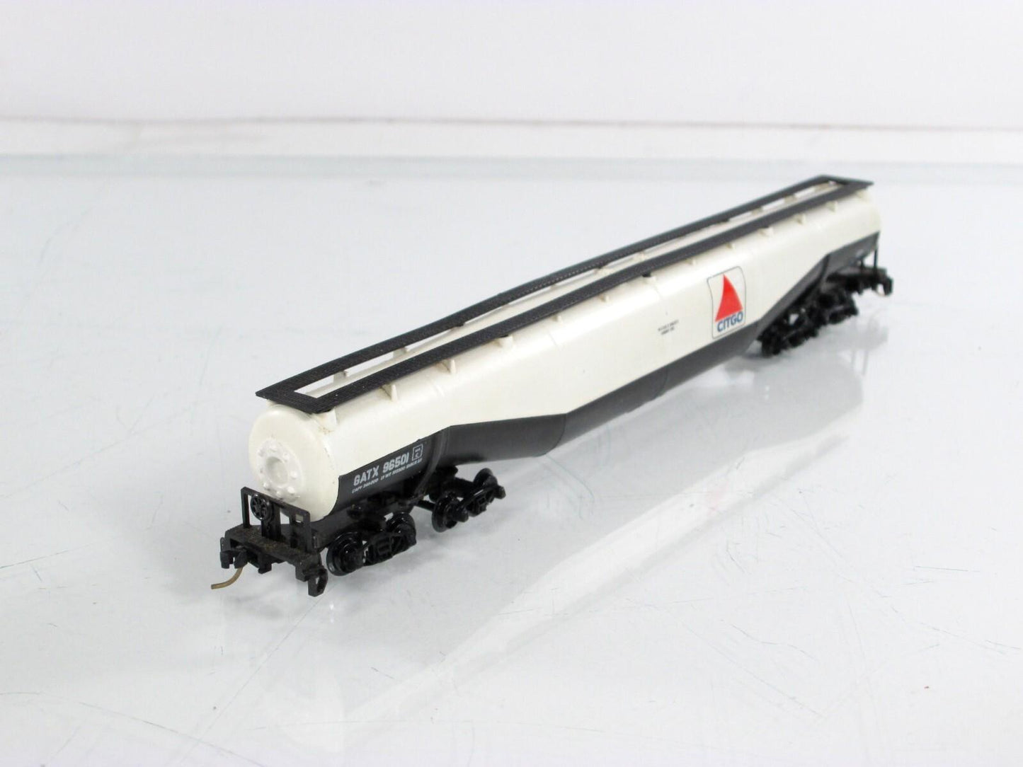 N Scale ***CITGO** Jumbo 94' Tanker, GATX 96501 --Atlas 3111, Micro-Trains Cplrs