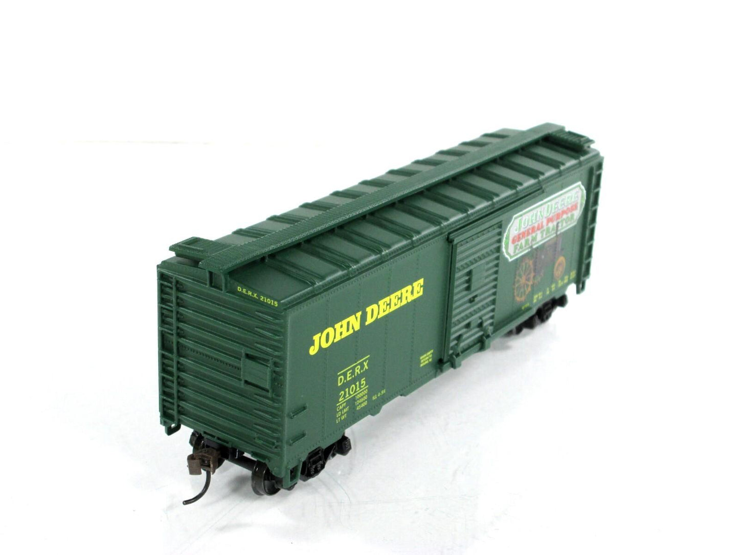 HO Scale ***JOHN DEERE FARM TRACTOR*** 40' Box Car, DERX 21015 --- Athearn 8171