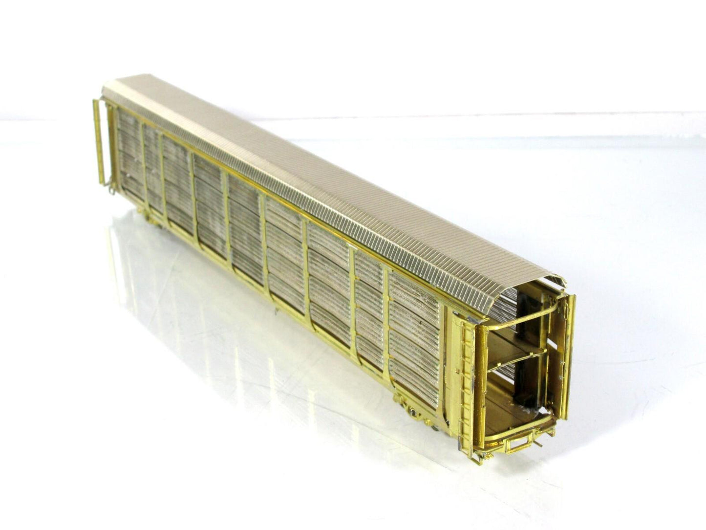 HO Scale BRASS ***Thrall Bi-Level Enclosed AUTO RACK*** --- Overland / Ajin 3120