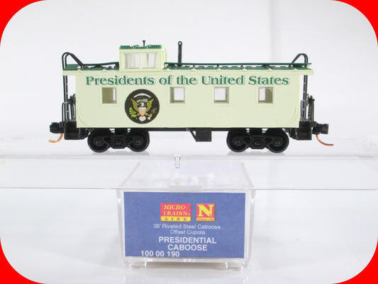 N Scale **PRESIDENTS of the UNITED STATES** Caboose -Micro Trains 10000190 *RARE