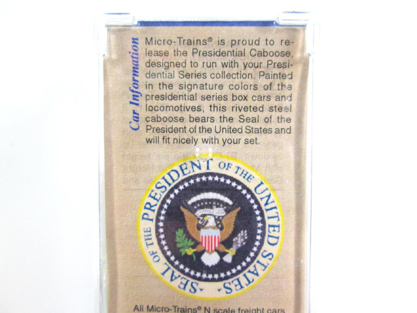 N Scale **PRESIDENTS of the UNITED STATES** Caboose -Micro Trains 10000190 *RARE