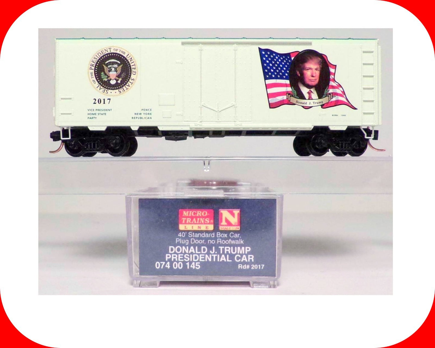 N Scale **DONALD TRUMP** 45 Presidential Box Car - Micro Trains 07400145 **RARE*