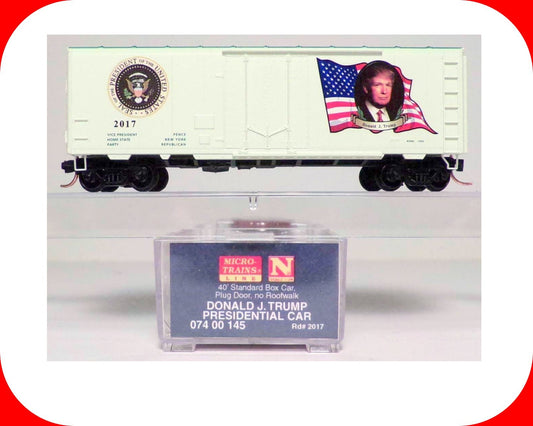 N Scale **DONALD TRUMP** 45 Presidential Box Car - Micro Trains 07400145 **RARE*
