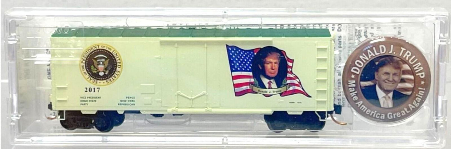 N Scale **DONALD TRUMP** 45 Presidential Box Car - Micro Trains 07400145 **RARE*