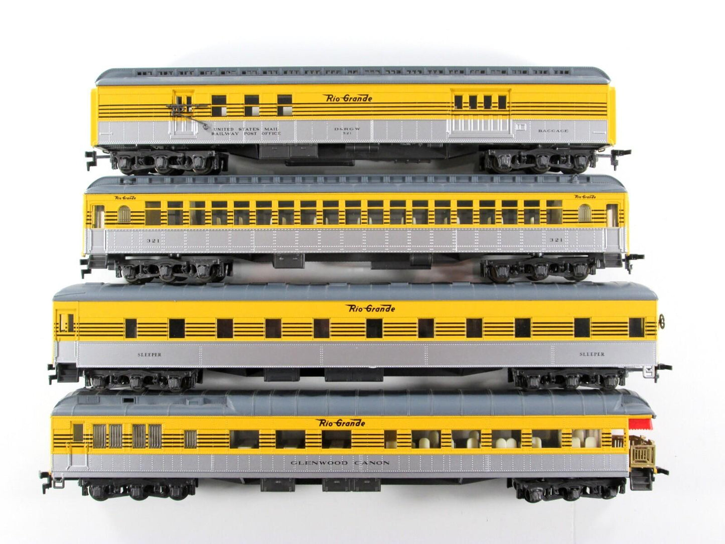 HO Scale **DENVER RIO GRANDE** 1920s Heavyweight Passenger Set B -Rivarossi 6921