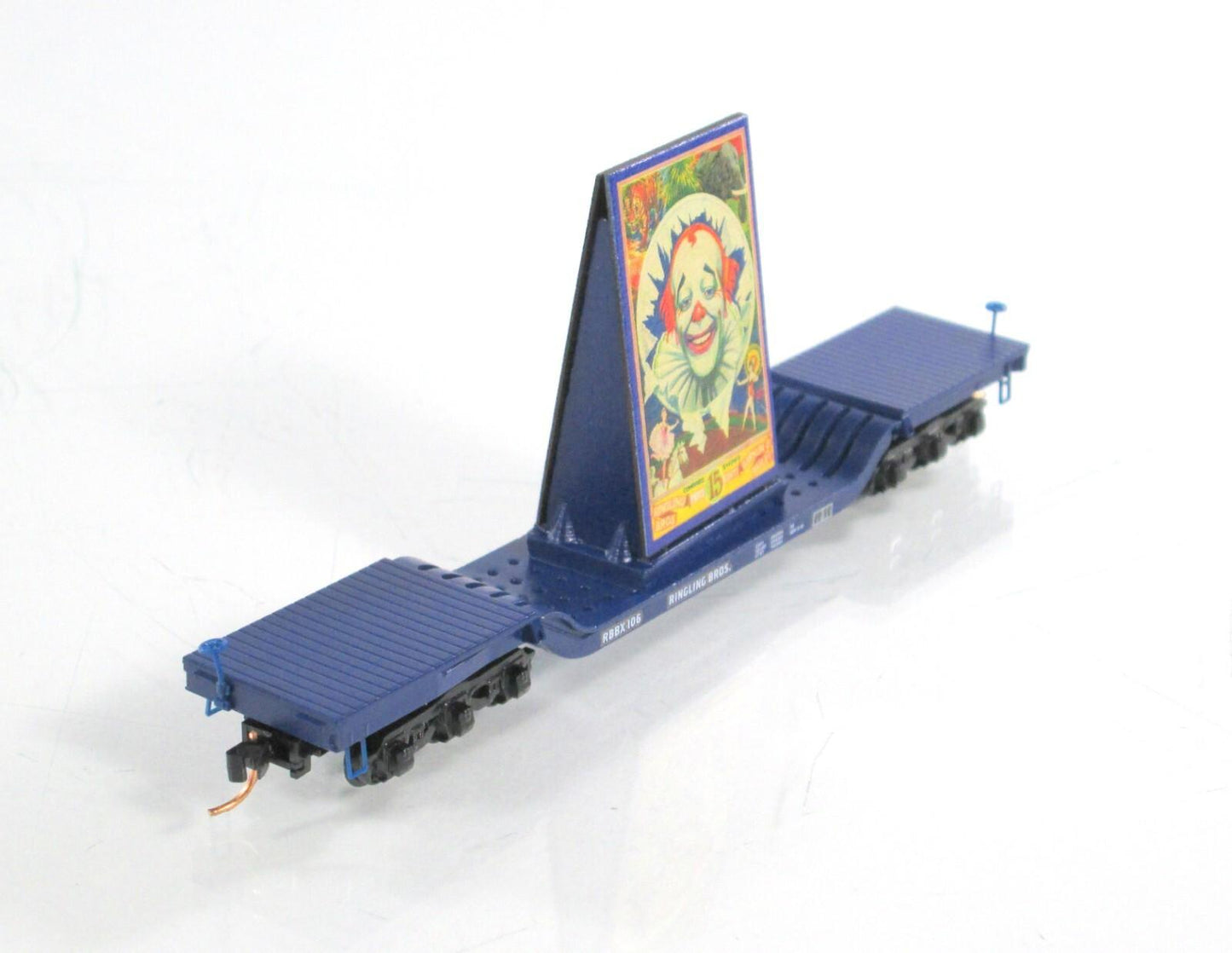 N Scale **RINGLING** Clown Billboard on Flat Car RBBX 106 -Micro Trains 10900161