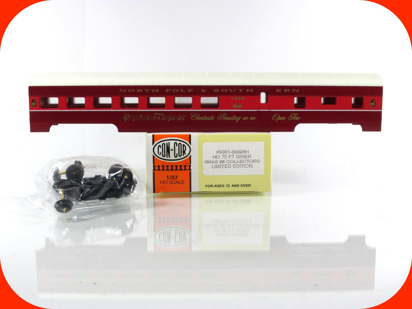 HO Scale **NORTH POLE & SOUTHERN** 1996 CHRISTMAS Diner - Con-Cor 00096H ***RARE