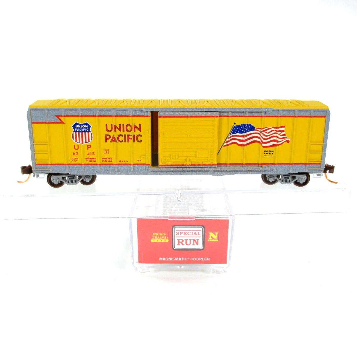 N Scale **UNION PACIFIC** Box Car #62415, US Flag - Micro Trains NSE 15-01 *RARE