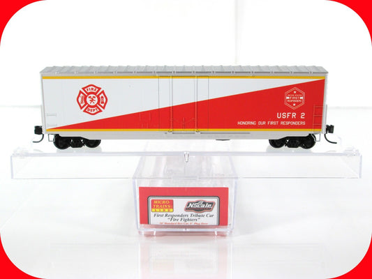 N Scale ***FIRST RESPONDERS - Fire Fighters** Tribute Car - Micro Trains Special