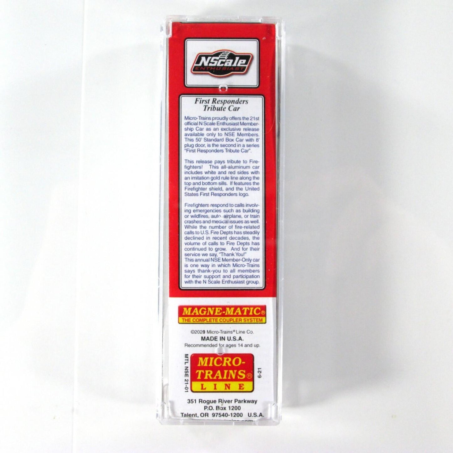 N Scale ***FIRST RESPONDERS - Fire Fighters** Tribute Car - Micro Trains Special
