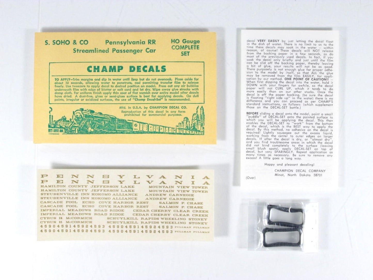 HO Scale BRASS ***PENNSYLVANIA*** CREEK Series  Sleeper Passenger Car -Soho 1203